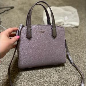 Kate Spade Tinsel Glitter Satchel Crossbody Bag